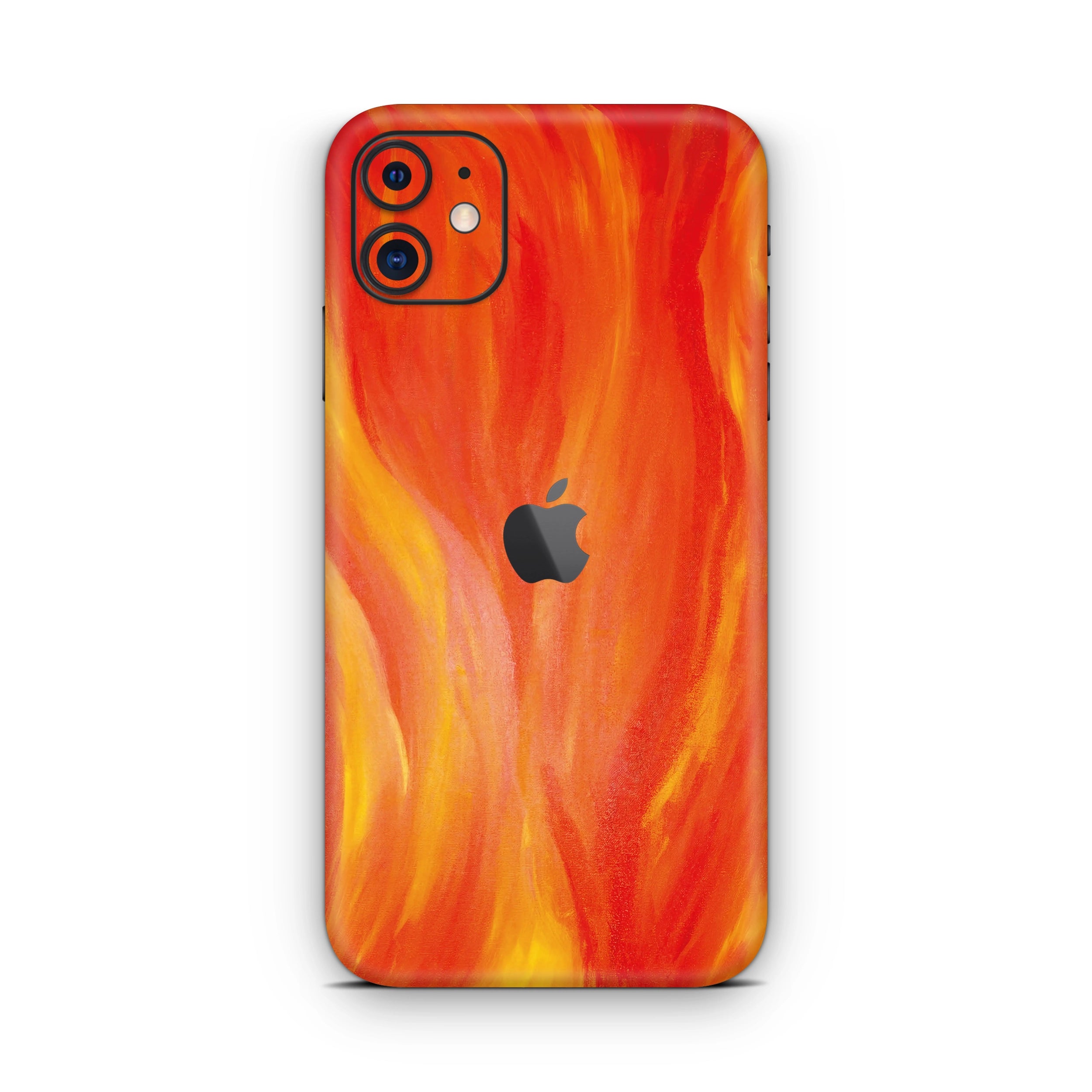 iPhone 11 Alevli Turuncu Kaplama