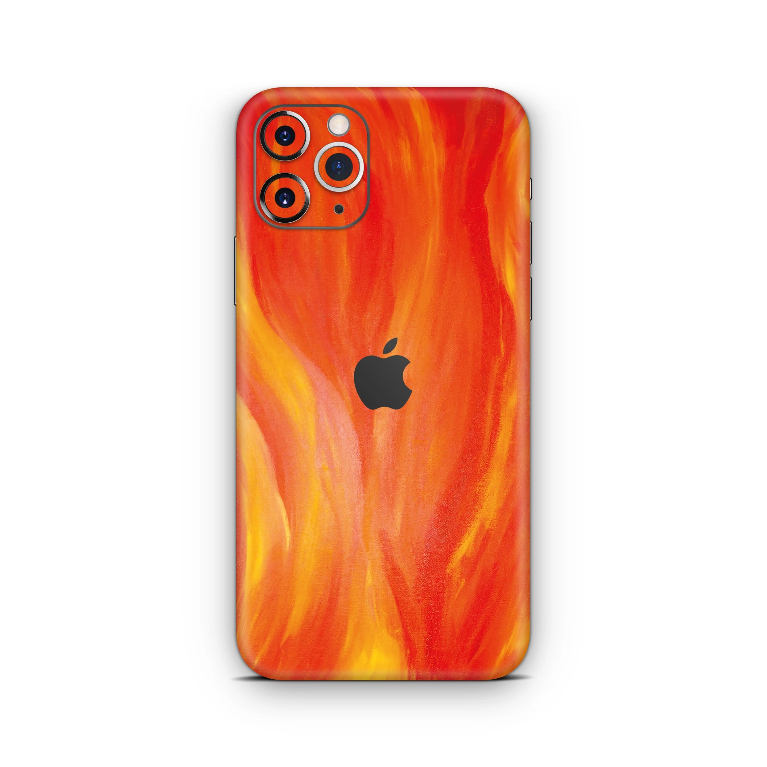 iPhone 11 Pro Alevli Turuncu Kaplama