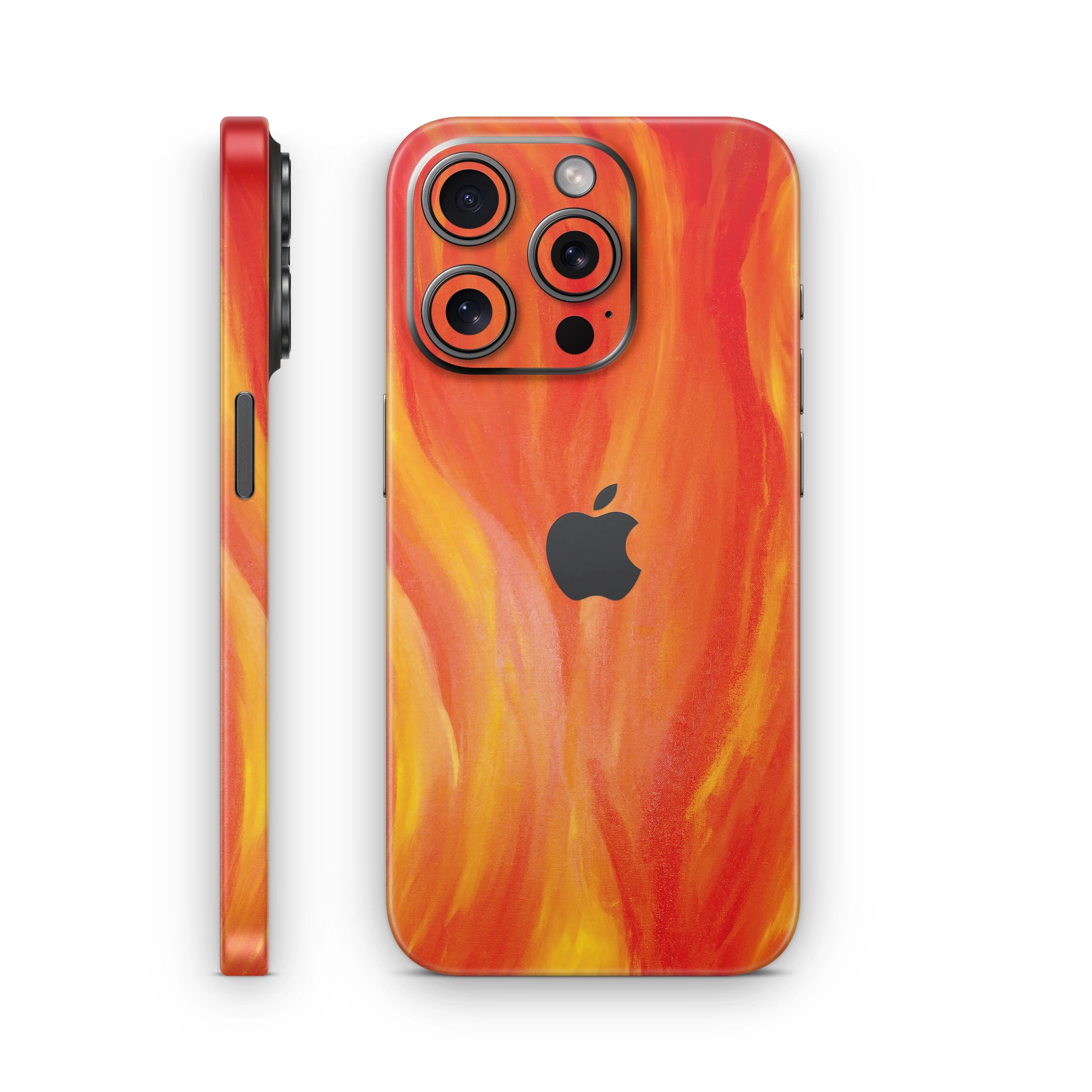 iPhone 13 Pro Alevli Turuncu Kaplama