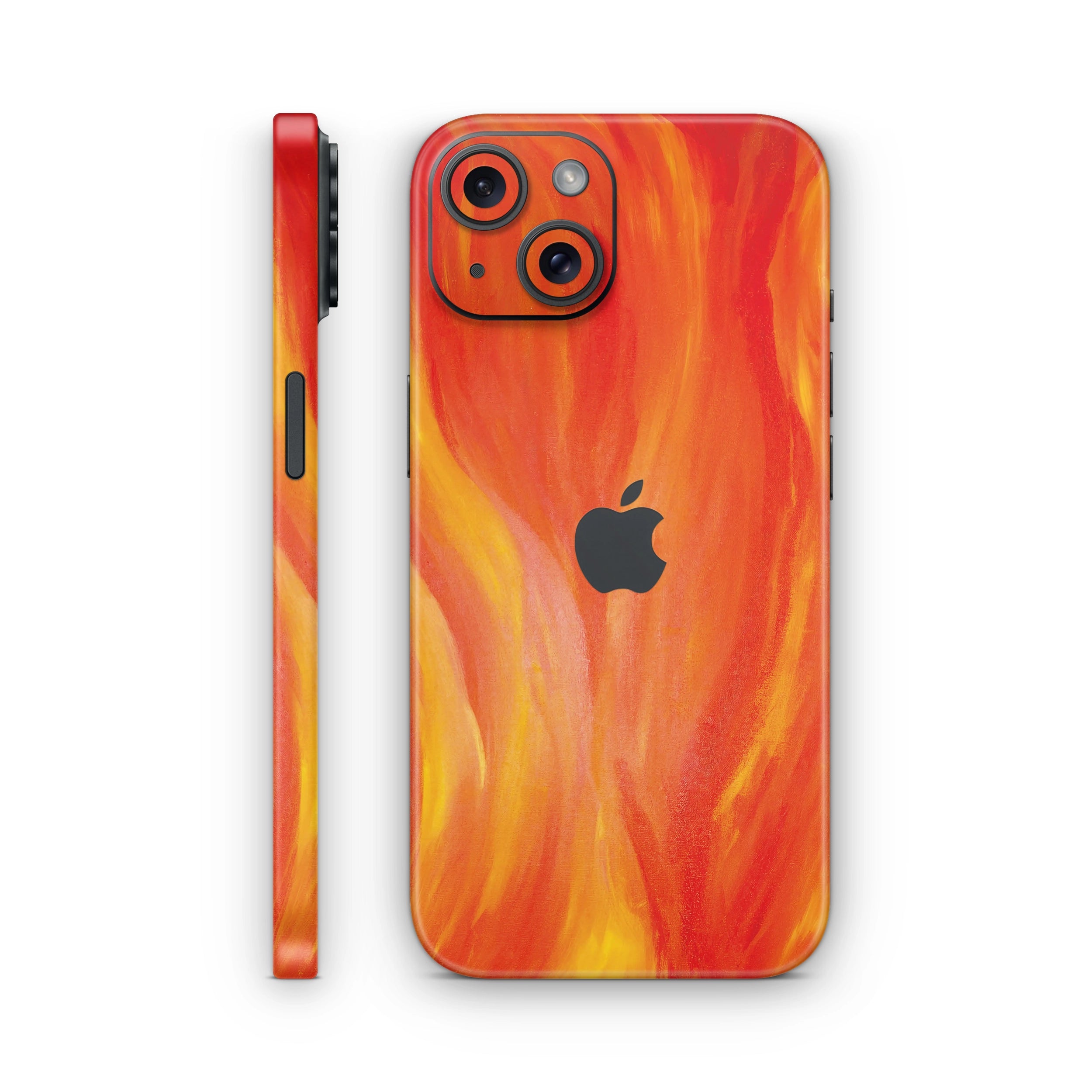 iPhone 14 Alevli Turuncu Kaplama