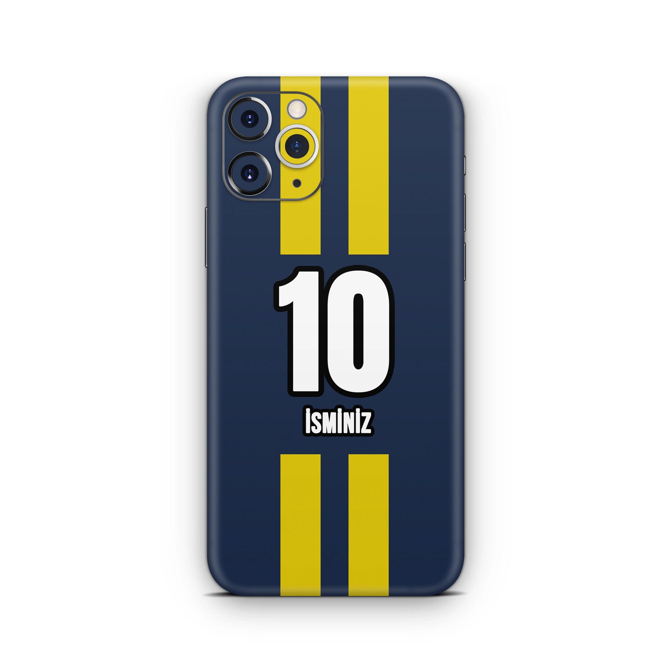 iPhone 11 Pro Sarı Lacivert Kaplama