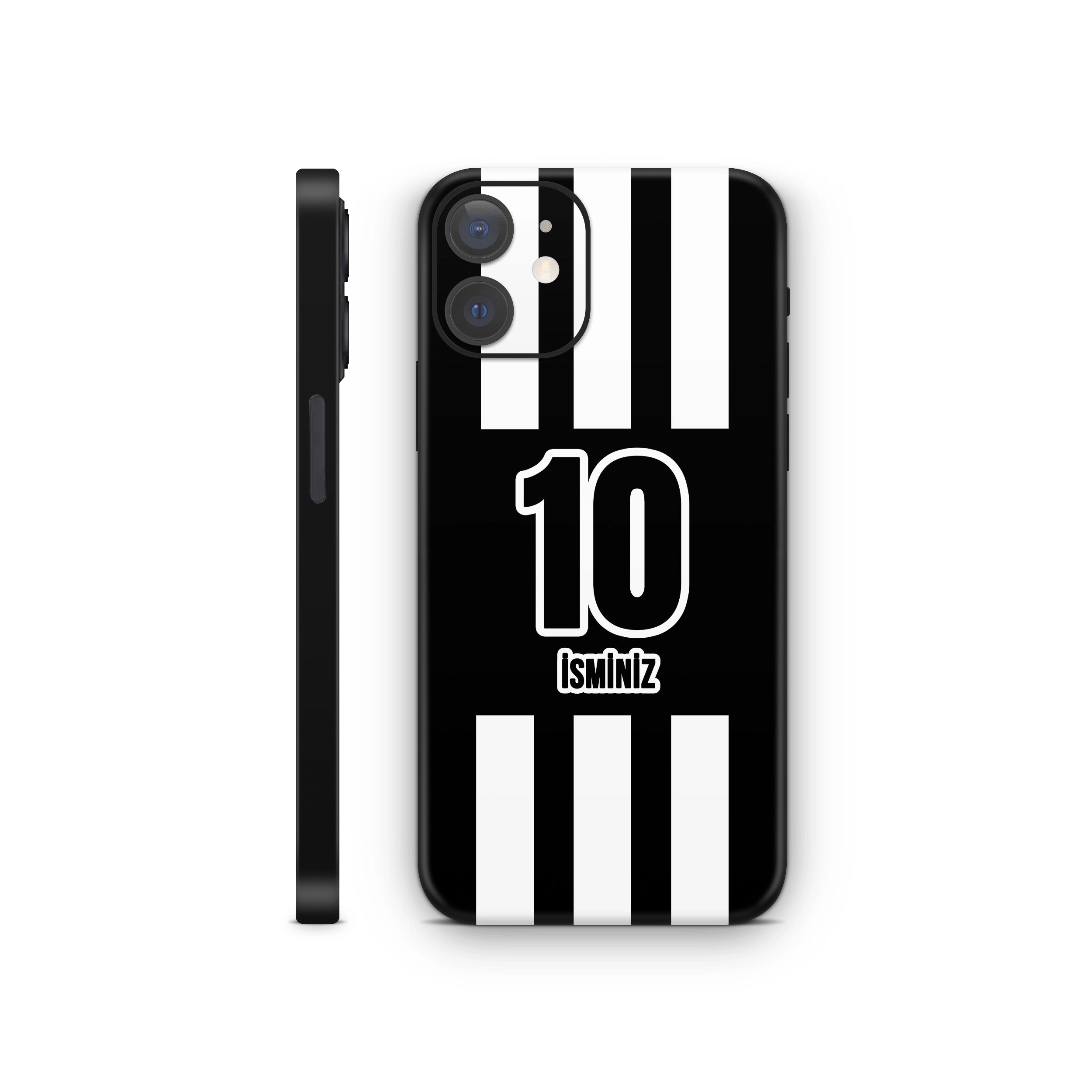 iPhone 12 Mini Siyah Beyaz Kaplama