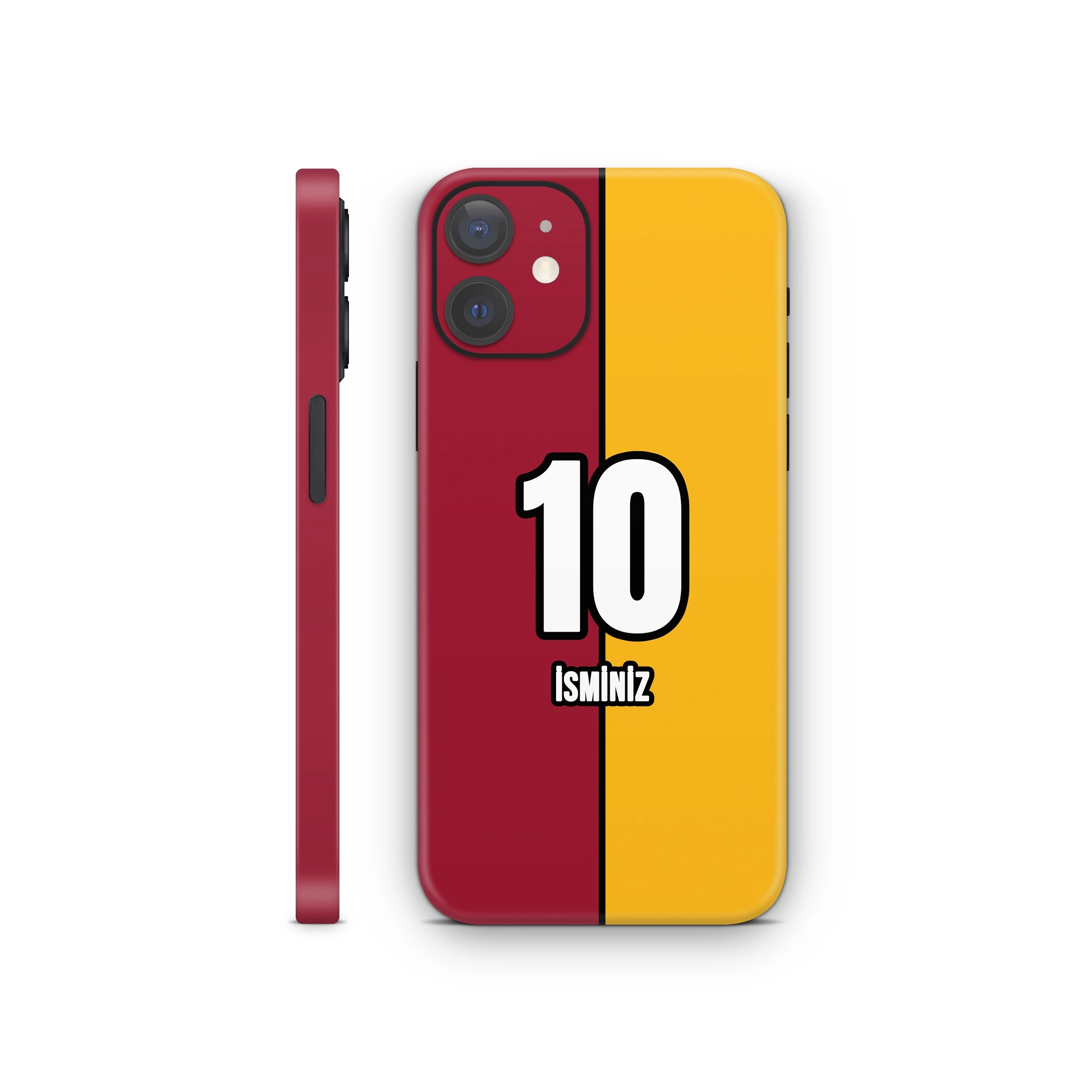 iPhone 12 Mini Sarı Kırmızı Kaplama